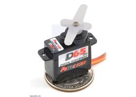 Power HD micro digital servo DS65HB on a US quarter for size reference