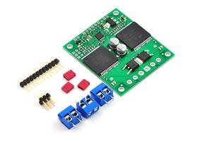 Pololu qik 2s12v10 dual serial motor controller with included hardware