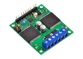 Pololu qik 2s12v10 dual serial motor controller with included hardware soldered in place