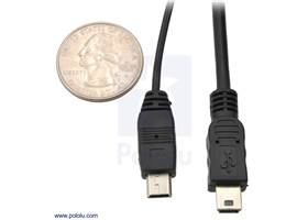 USB cable size comparison (product #1129 on left, #130 on right)