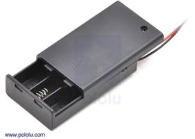 3-AAA battery holder, enclosed with switch