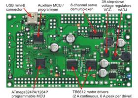 Orangutan SVP with key integrated hardware labeled