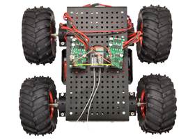 Two Pololu Simple Motor Controllers enable mixed RC-control of Dagu Wild Thumper 4WD all-terrain chassis