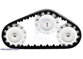 Pololu 30T track set with an second idler sprocket added in