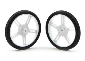 Pololu wheel 60x8mm pair – white