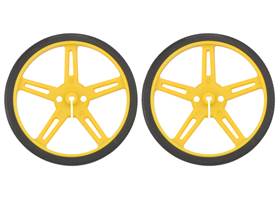 Pololu wheel 70x8mm pair – yellow