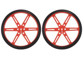 Pololu wheel 80x10mm pair – red
