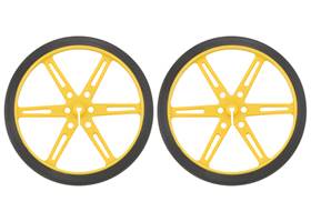 Pololu wheel 80x10mm pair – yellow