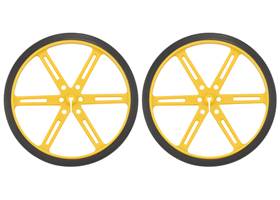 Pololu wheel 90x10mm pair – yellow