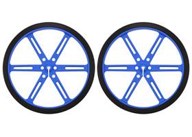Pololu wheel 90x10mm pair – blue
