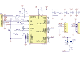 Schematic diagram for the Pololu VNH5019 motor driver carrier