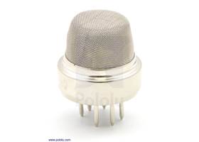 Gas sensor with metal case