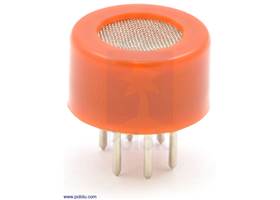 Gas sensor with orange plastic case