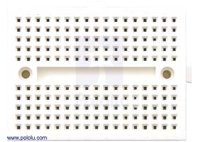 170-point breadboard (white), top view