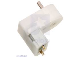 120:1 mini plastic gearmotor offset 3mm D-shaft output