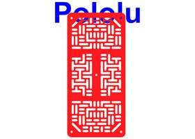 Pololu RP5/Rover 5 expansion plate RRC07A (narrow) solid red