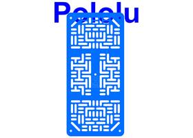 Pololu RP5/Rover 5 expansion plate RRC07A (narrow) solid light-blue