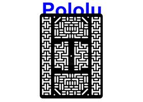 Pololu RP5/Rover 5 expansion plate RRC07B (wide) solid black