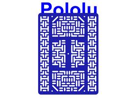 Pololu RP5/Rover 5 expansion plate RRC07B (wide) solid blue