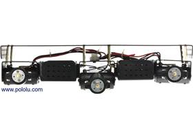 Side view of Dagu Wild Thumper 6WD chassis (black version)