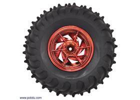 Dagu Wild Thumper wheel 120x60mm (metallic red) interior view