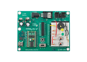 Parallax BASIC Stamp Discovery Kit (USB) – Project on a board