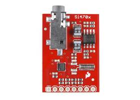 Evaluation Board for Si4703 FM Tuner, top view