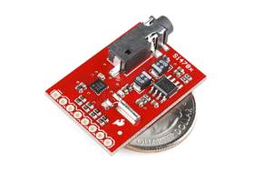 Evaluation Board for Si4703 FM Tuner, with U.S. quarter for size reference