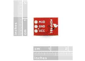 ADMP401 MEMS microphone carrier, bottom view