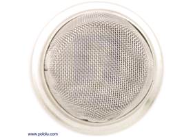 Gas sensor with metal case top view