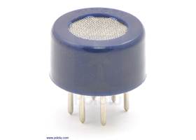 Gas sensor with blue plastic case