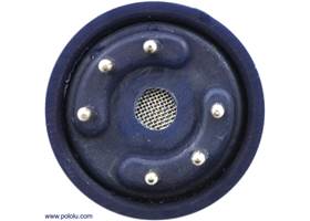 Gas sensor with blue plastic case bottom view