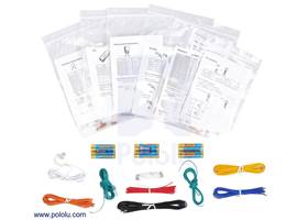 Components included with the Elenco 500-in-One Project Lab: capacitors, ICs, diodes, resistors, and transistors