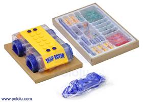 Snap Circuits Rover with a radio-control transmitter