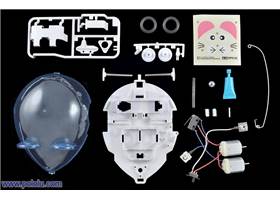 Parts included with the Tamiya 70198 Wall-Hugging Mouse