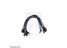 Premium jumper wire 10-pack F-F 6" black