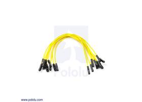 Premium jumper wire 10-pack F-F 6" yellow