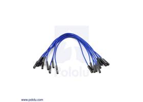 Premium jumper wire 10-pack F-F 6" blue