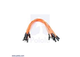 Premium jumper wire 10-pack M-F 6" orange