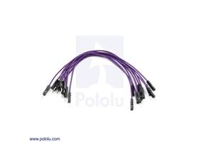 Premium jumper wire 10-pack M-F 6" purple