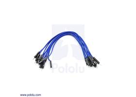 Premium jumper wire 10-pack M-M 6" blue