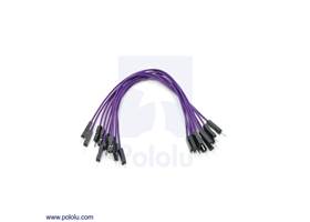 Premium jumper wire 10-pack M-M 6" purple
