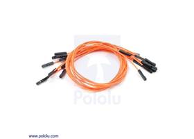 Premium jumper wire 10-pack F-F 12" orange