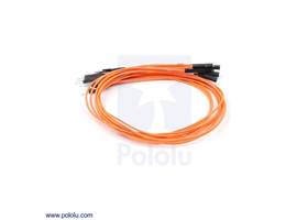 Premium jumper wire 10-pack M-F 12" orange