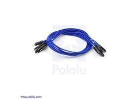 Premium jumper wire 10-pack M-F 12" blue