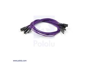 Premium jumper wire 10-pack M-F 12" purple