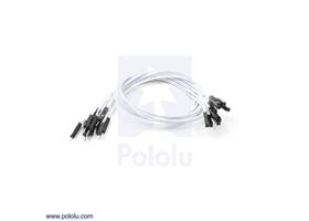 Premium jumper wire 10-pack M-F 12" white