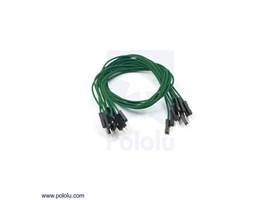 Premium jumper wire 10-pack M-M 12" green