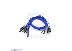 Premium jumper wire 10-pack M-M 12" blue
