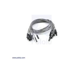 Premium jumper wire 10-pack M-M 12" gray